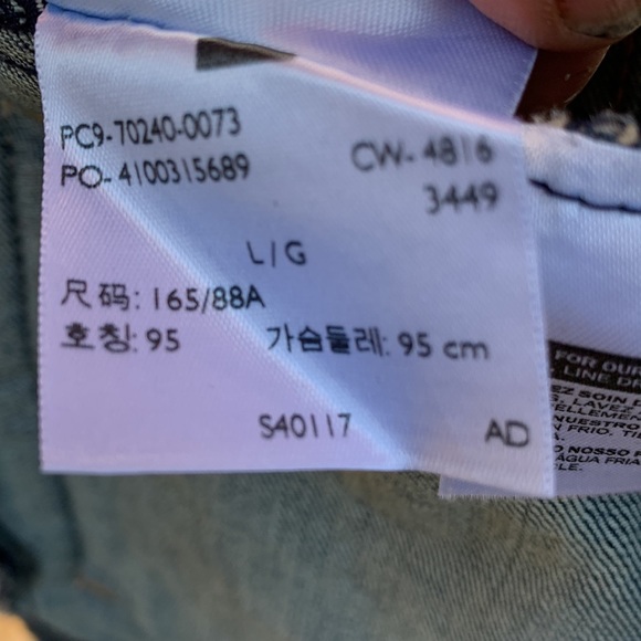 Levi’s blue Jean trucker jacket large - Picture 8 of 12